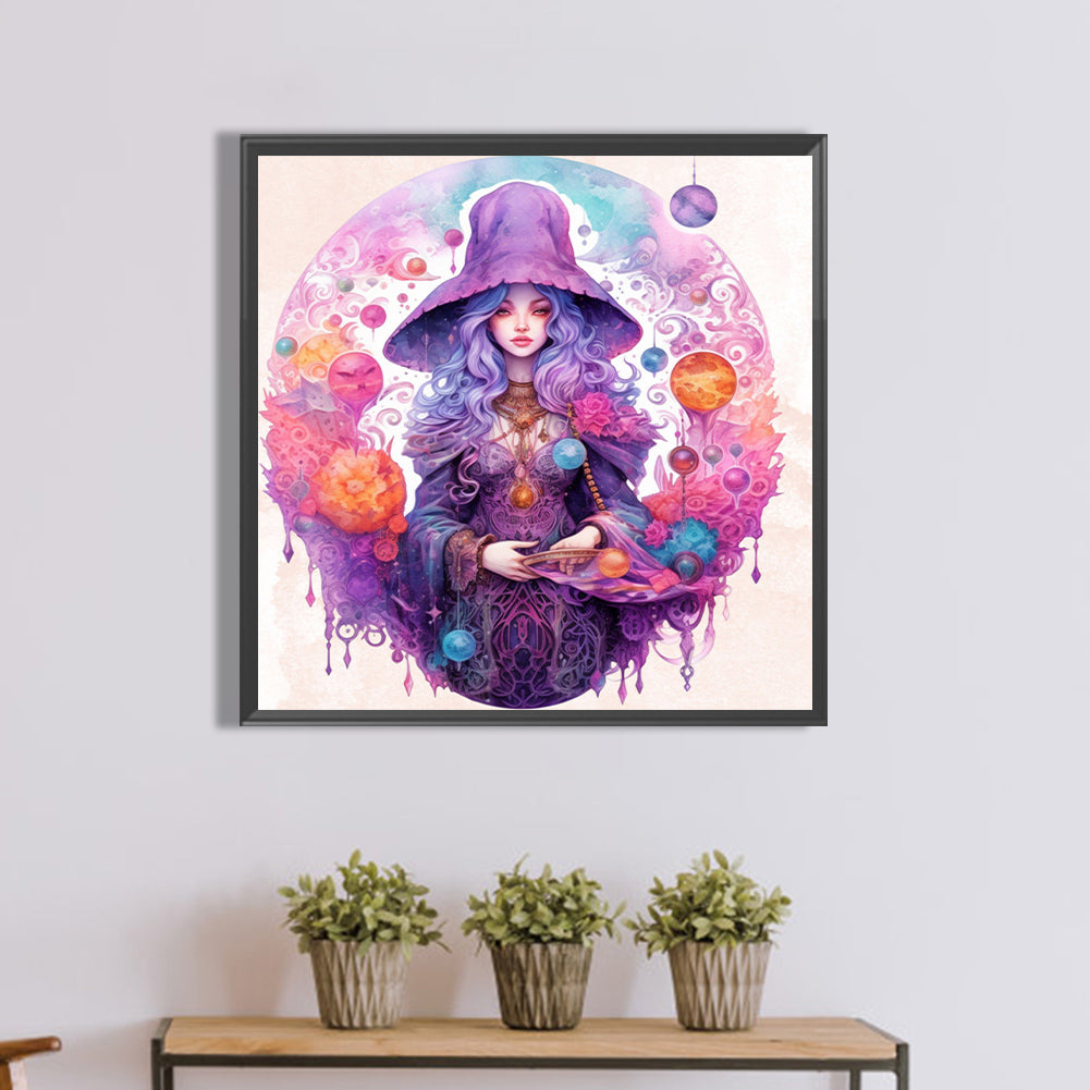 Witch - Full Round Drill Diamond Painting 40*40CM