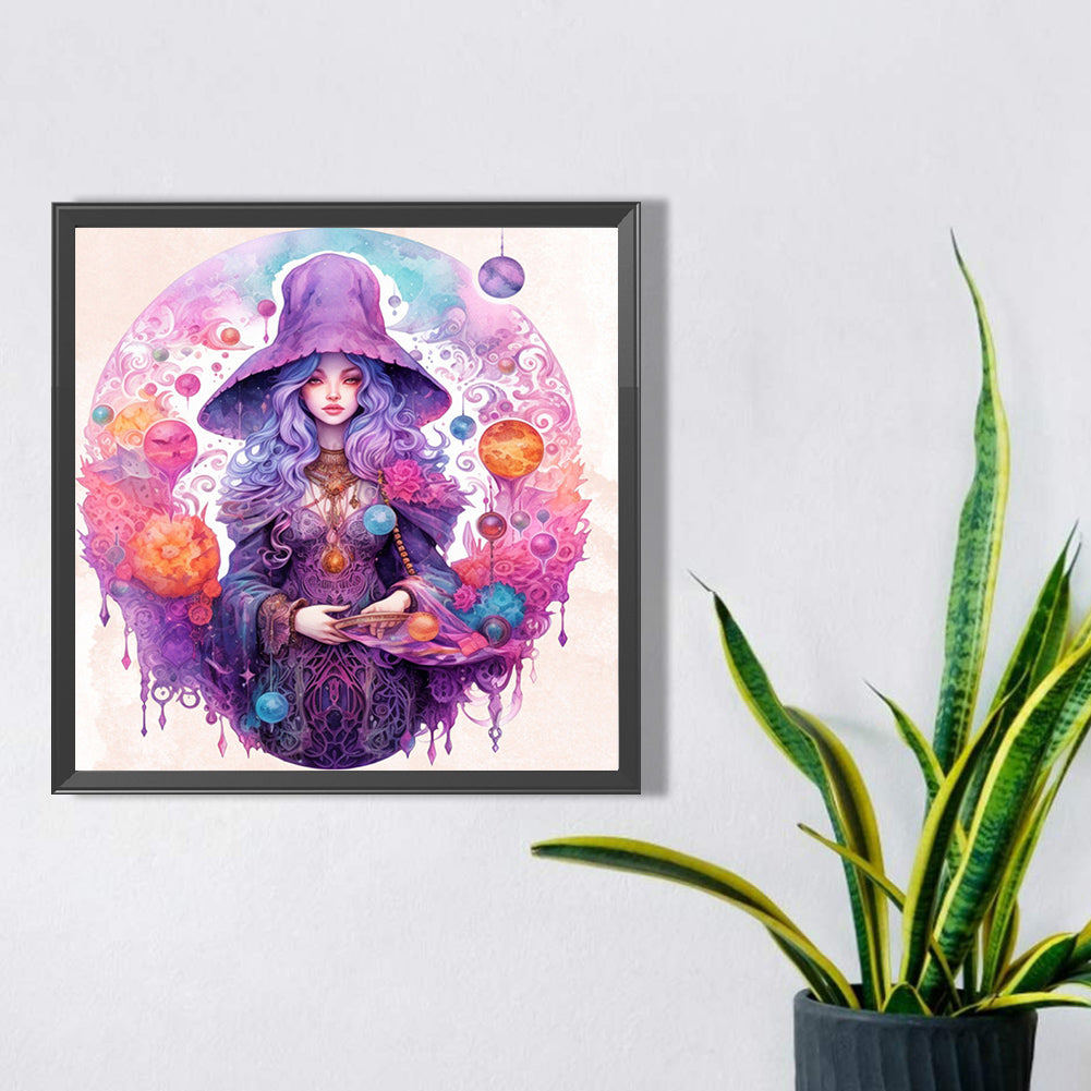 Witch - Full Round Drill Diamond Painting 40*40CM