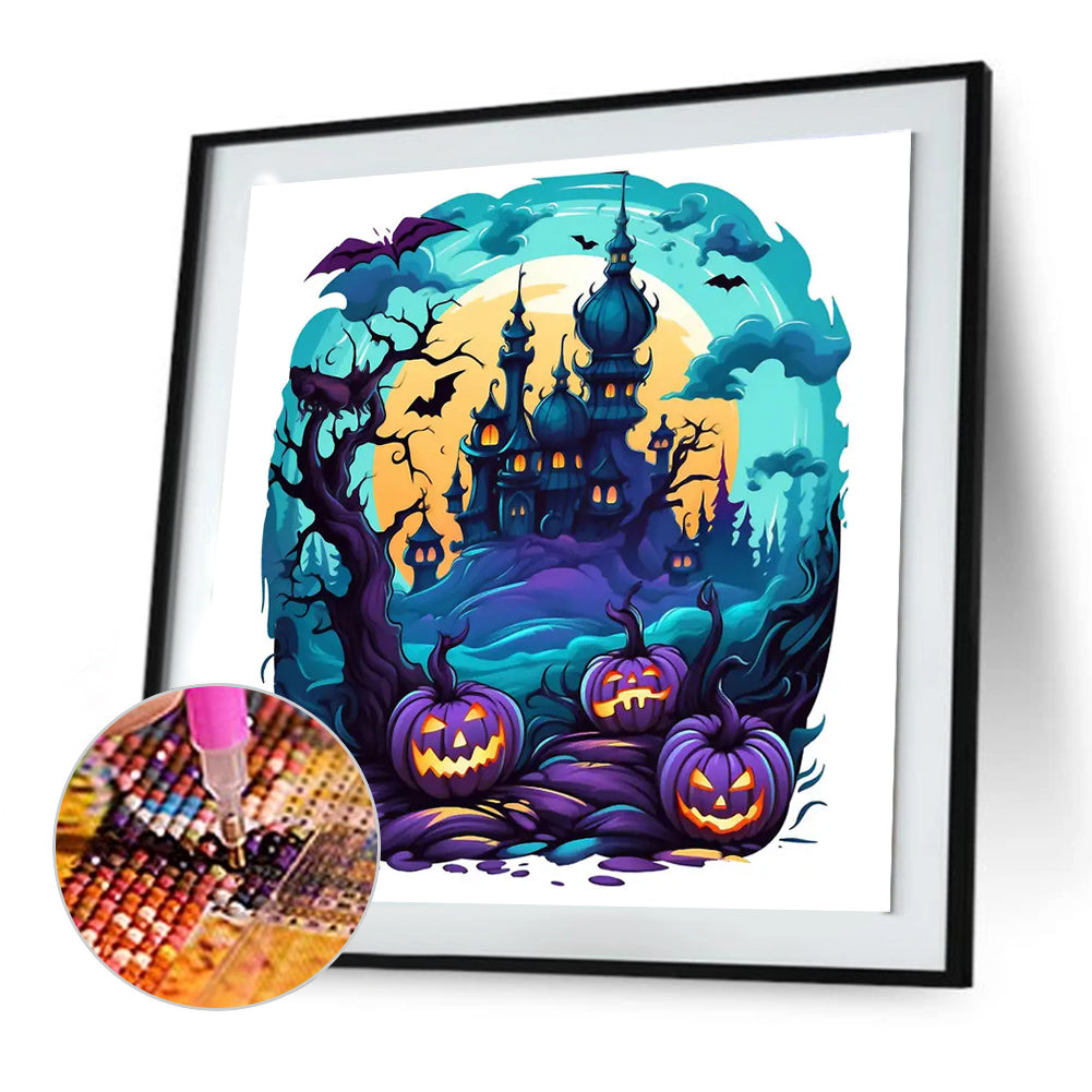 Halloween Pumpkin - Full Round Drill Diamond Painting 30*30CM