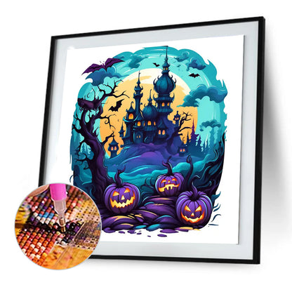 Halloween Pumpkin - Full Round Drill Diamond Painting 30*30CM