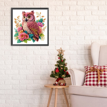 Owl - Full Round Drill Diamond Painting 30*30CM