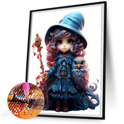 Witch - Full Round Drill Diamond Painting 30*40CM