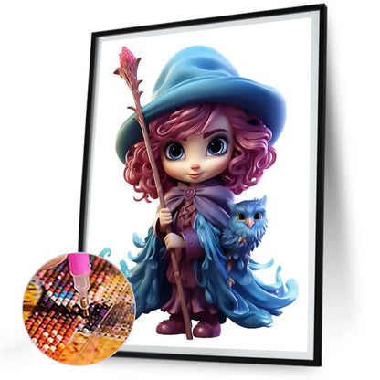 Witch - Full Round Drill Diamond Painting 30*40CM