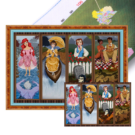 Disney Characters - 11CT Stamped Cross Stitch 90*63CM