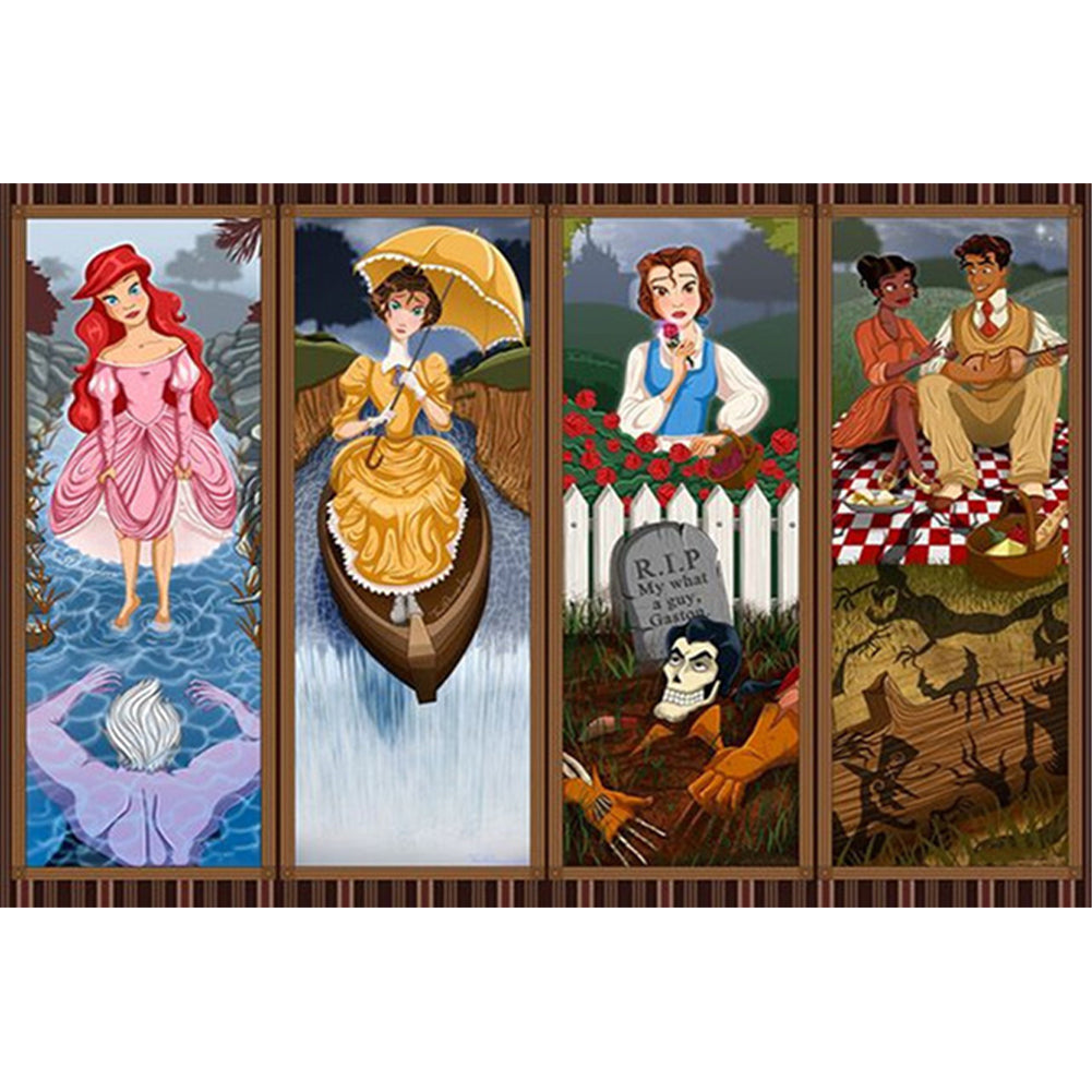 Disney Characters - 11CT Stamped Cross Stitch 90*63CM