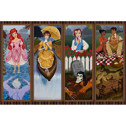 Disney Characters - 11CT Stamped Cross Stitch 90*63CM