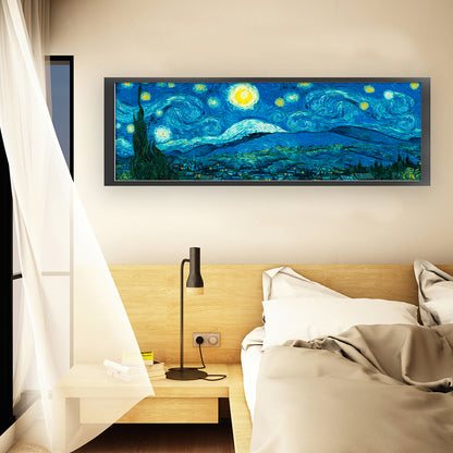 Starry Night Panorama (Van Gogh) - 11CT Stamped Cross Stitch 149*54CM(Joy Sunday)