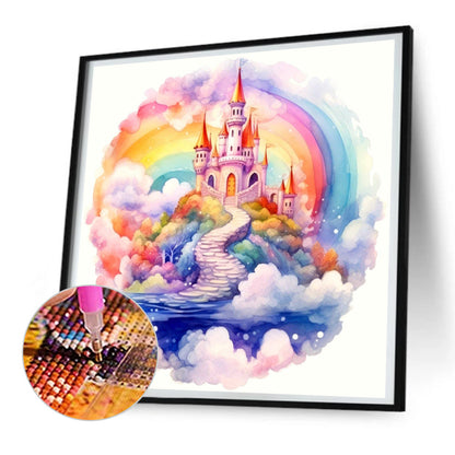 Rainbow Sky City - Full Round Drill Diamond Painting 30*30CM