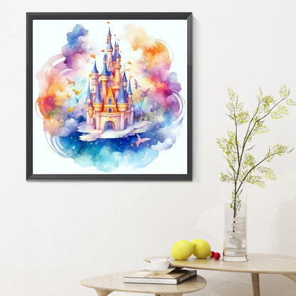 Cloud Sky Castle - Full Round Drill Diamond Painting 30*30CM