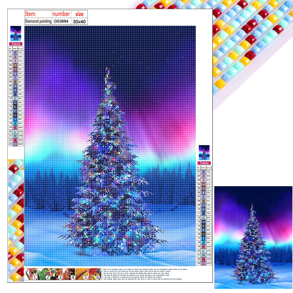 Christmas Tree - Full Square Drill Diamond Painting 30*40CM