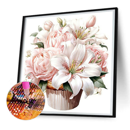 Paper Cup Dessert Bouquet - Full Round Drill Diamond Painting 30*30CM