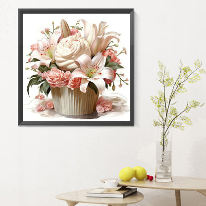 Paper Cup Dessert Bouquet - Full Round Drill Diamond Painting 30*30CM