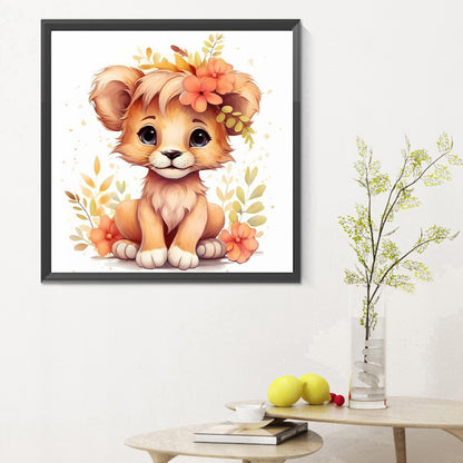 Cartoon Tiger - Full Round Drill Diamond Painting 30*30CM