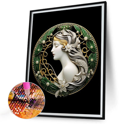 Classical Women - Full Round Drill Diamond Painting 30*40CM