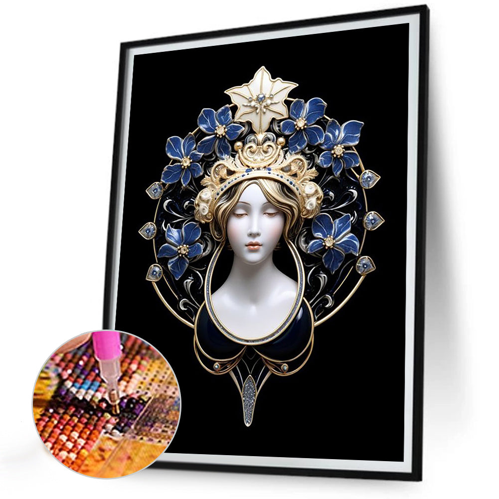 Classical Women - Full Round Drill Diamond Painting 30*40CM