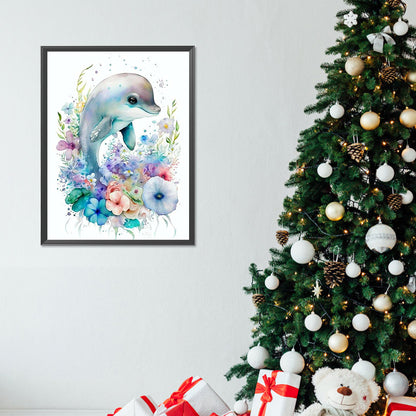 Whale - Full Round Drill Diamond Painting 30*40CM