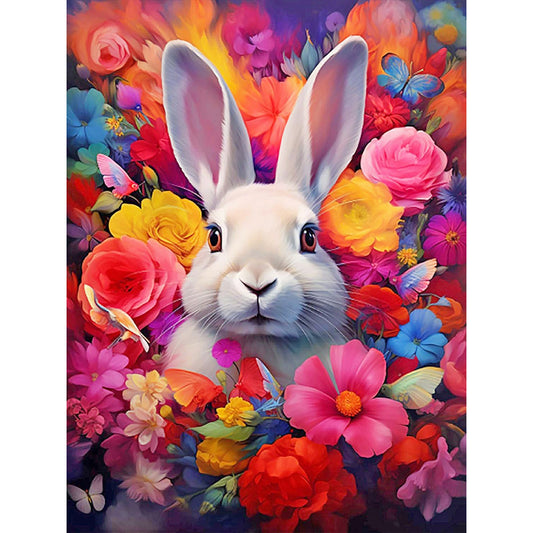 Rabbit - Full Round Drill Diamond Painting 30*40CM