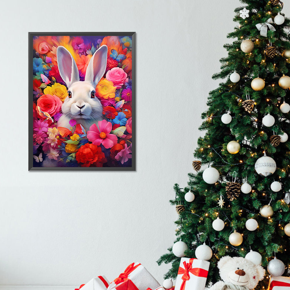 Rabbit - Full Round Drill Diamond Painting 30*40CM