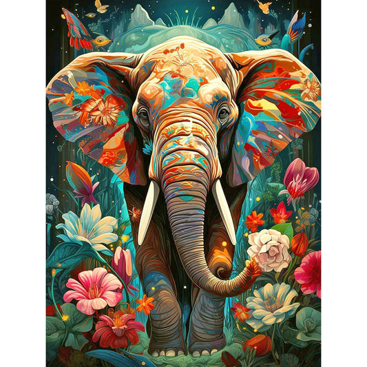 Elephant - Full Round Drill Diamond Painting 30*40CM