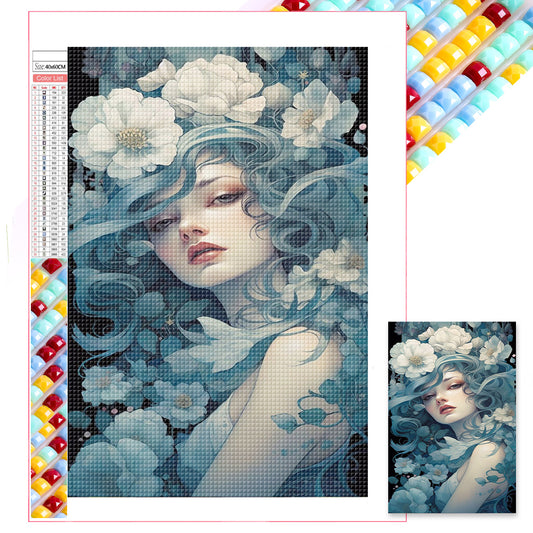 Flower Fairy - Full Square Drill Diamond Painting 40*60CM