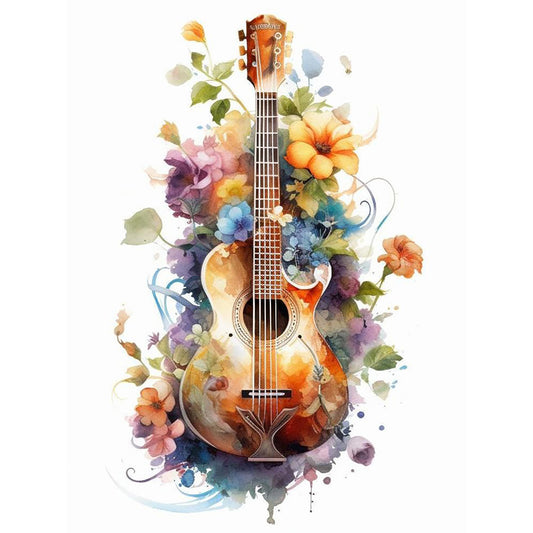 Guitar - Full Round Drill Diamond Painting 30*40CM