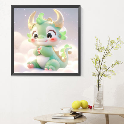 Cute Dragon - Full Round Drill Diamond Painting 30*30CM