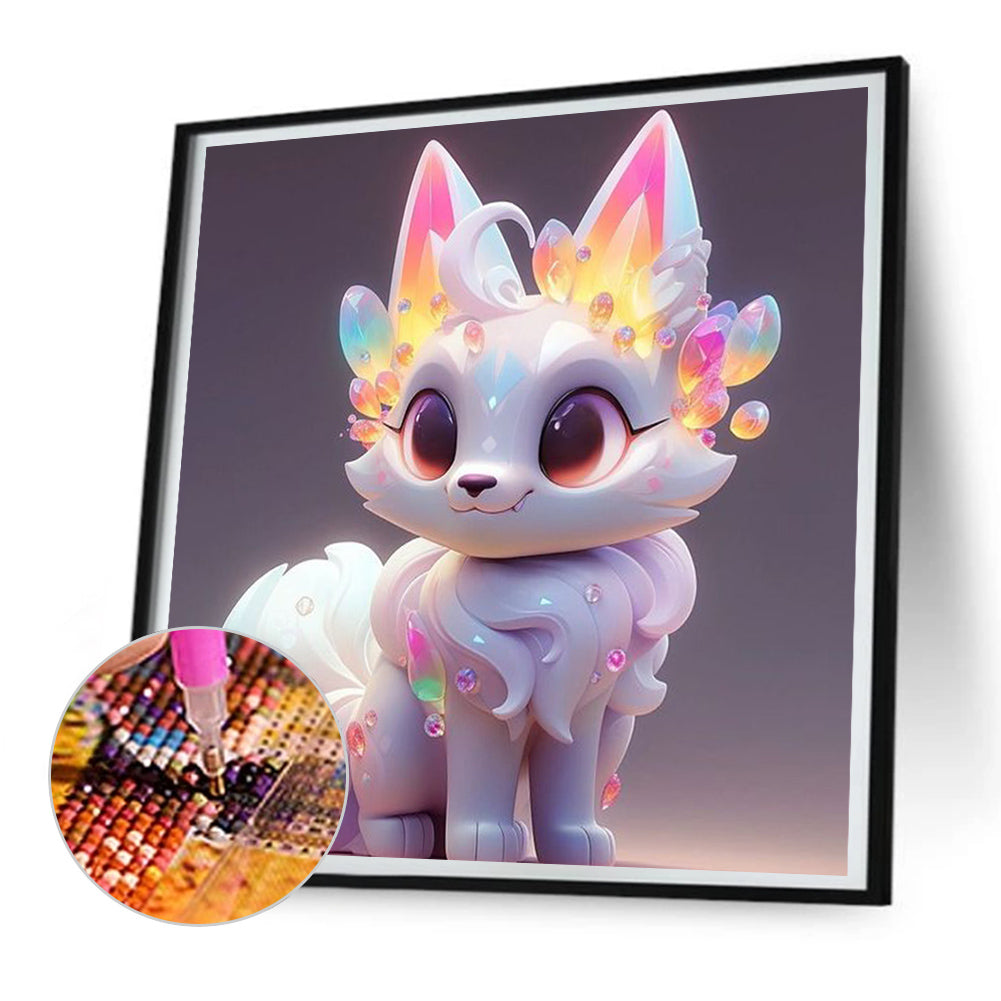 Gem Fox - Full Round Drill Diamond Painting 30*30CM