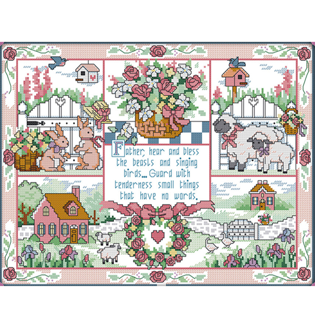 God'S Gift - 11CT Stamped Cross Stitch 51*40CM(Joy Sunday)