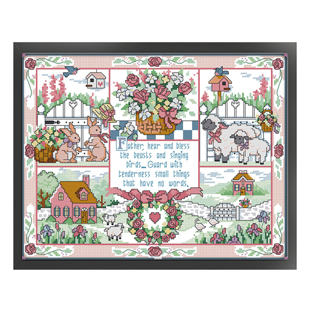 God'S Gift - 11CT Stamped Cross Stitch 51*40CM(Joy Sunday)