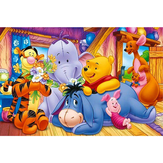 Winnie The Pooh And Friends Party - Full Round Drill Diamond Painting 40*60CM