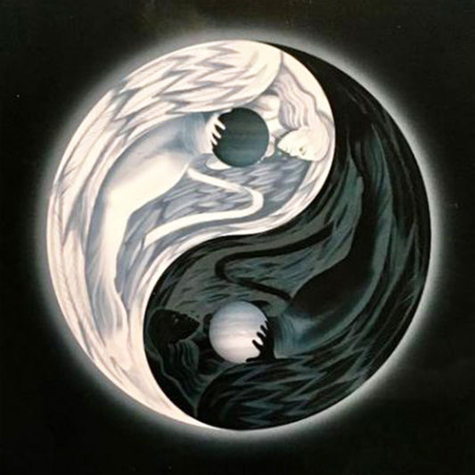 Yin Yang Diagram Angel - Full Round Drill Diamond Painting 30*30CM