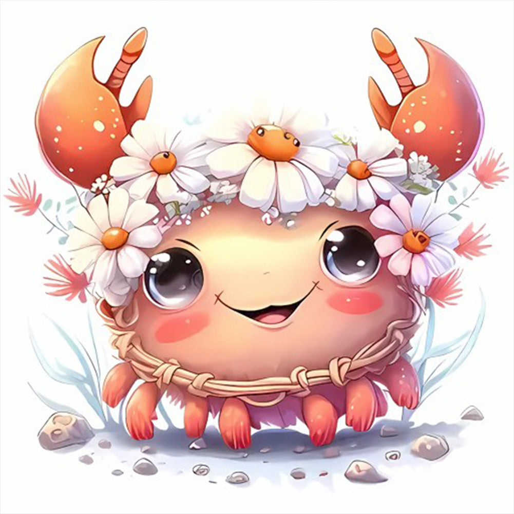 Crab - Full Round Drill Diamond Painting 30*30CM