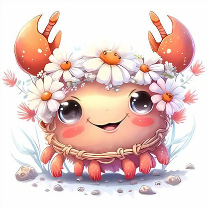 Crab - Full Round Drill Diamond Painting 30*30CM