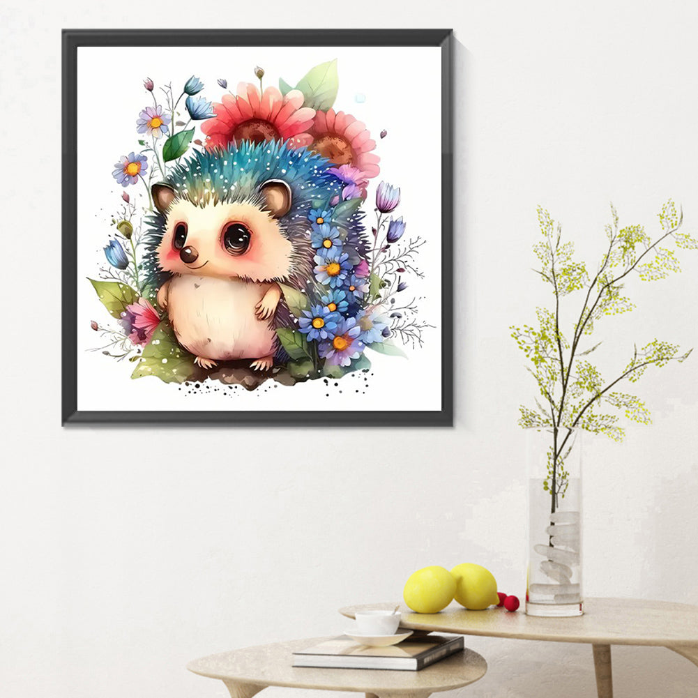 Hedgehog - Full Round Drill Diamond Painting 30*30CM