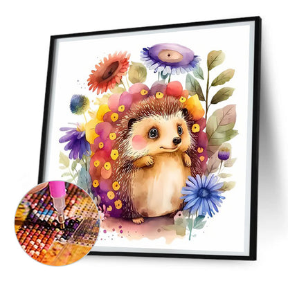 Hedgehog - Full Round Drill Diamond Painting 30*30CM