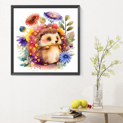 Hedgehog - Full Round Drill Diamond Painting 30*30CM