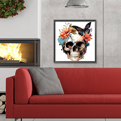 Skull - Full Round Drill Diamond Painting 30*30CM