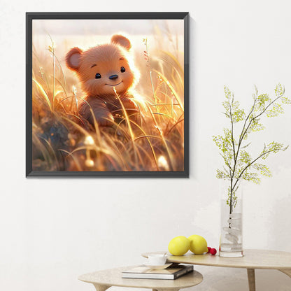 Autumn Bear - Full Round Drill Diamond Painting 30*30CM