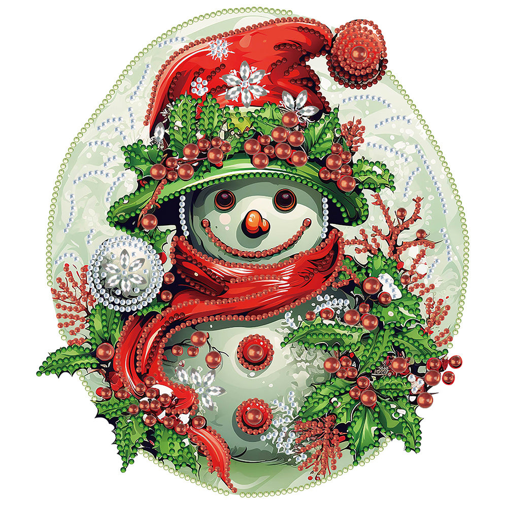 Christmas Snowman - Special Shaped Drill Diamond Painting 30*30CM