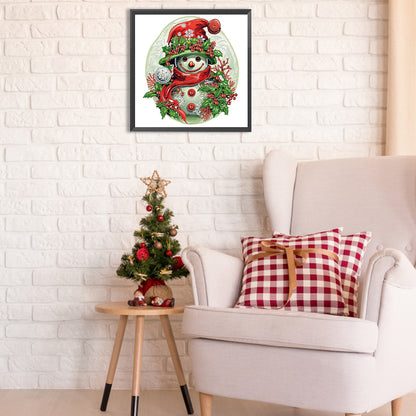 Christmas Snowman - Special Shaped Drill Diamond Painting 30*30CM