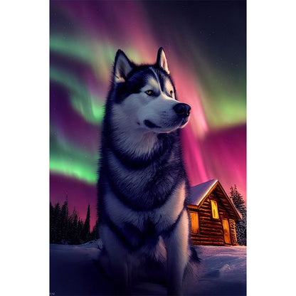 Arctic Wolf - Full Round Drill Diamond Painting 40*60CM