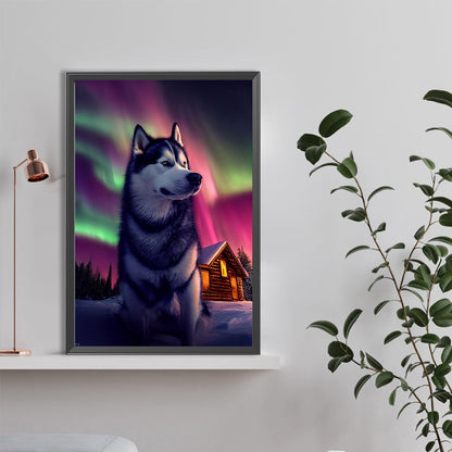 Arctic Wolf - Full Round Drill Diamond Painting 40*60CM