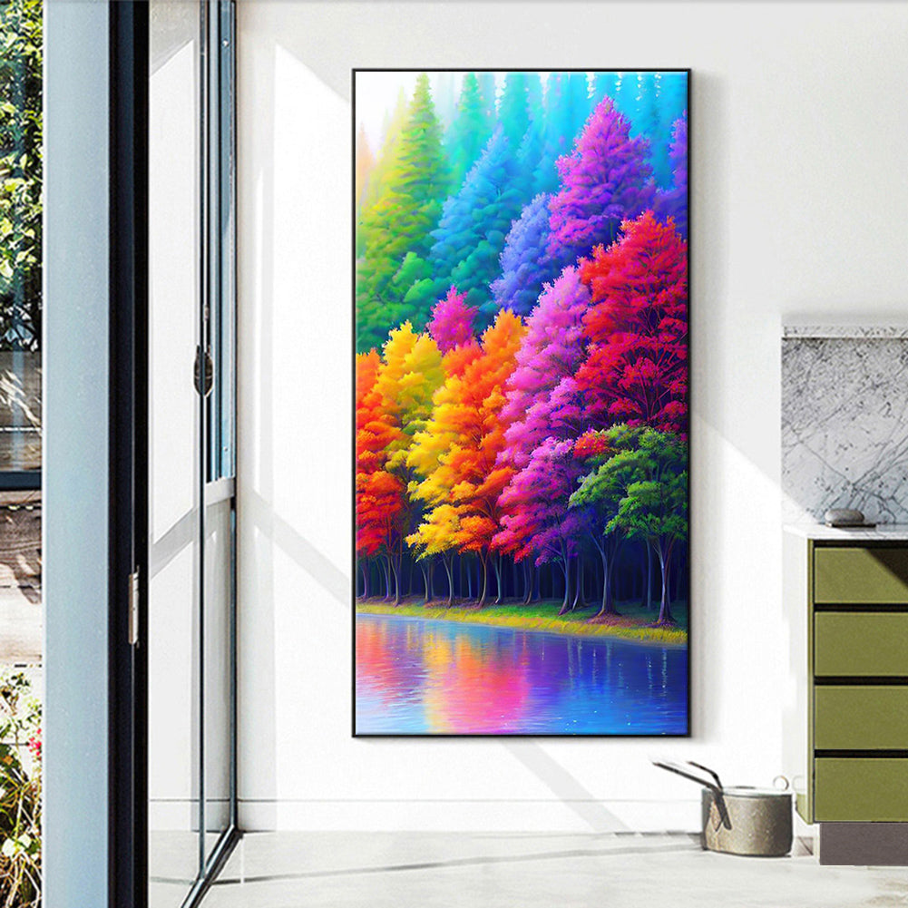 Rainbow Forest - Full Round Drill Diamond Painting 40*70CM