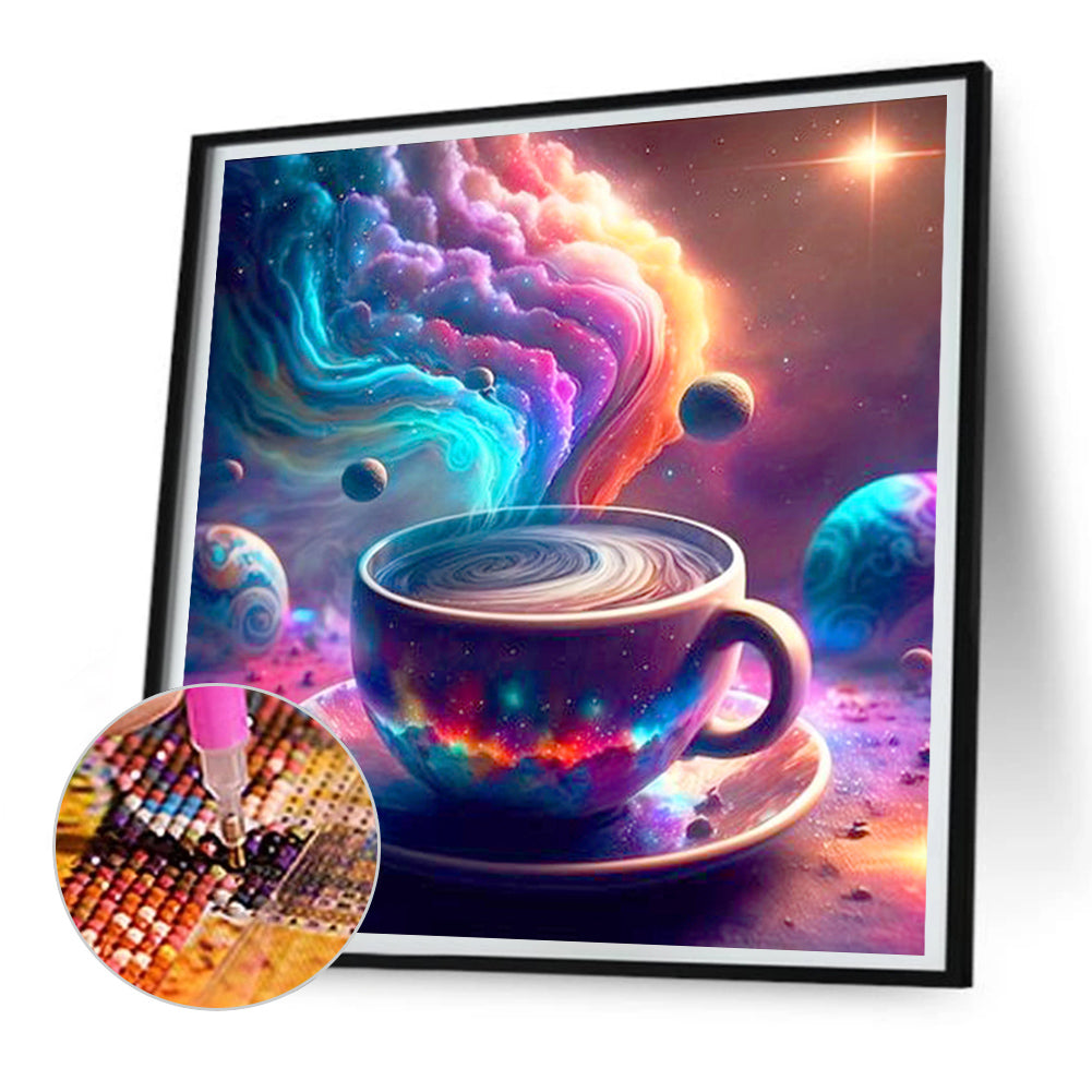 Nebula Tea Cup - Full Round Drill Diamond Painting 30*30CM