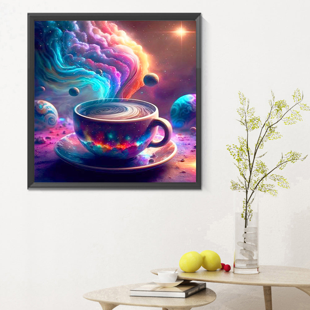 Nebula Tea Cup - Full Round Drill Diamond Painting 30*30CM