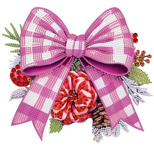 Christmas Bow - Special Shaped Drill Diamond Painting 30*30CM