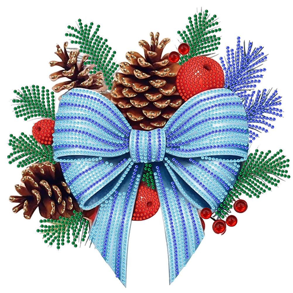 Christmas Bow - Special Shaped Drill Diamond Painting 30*30CM