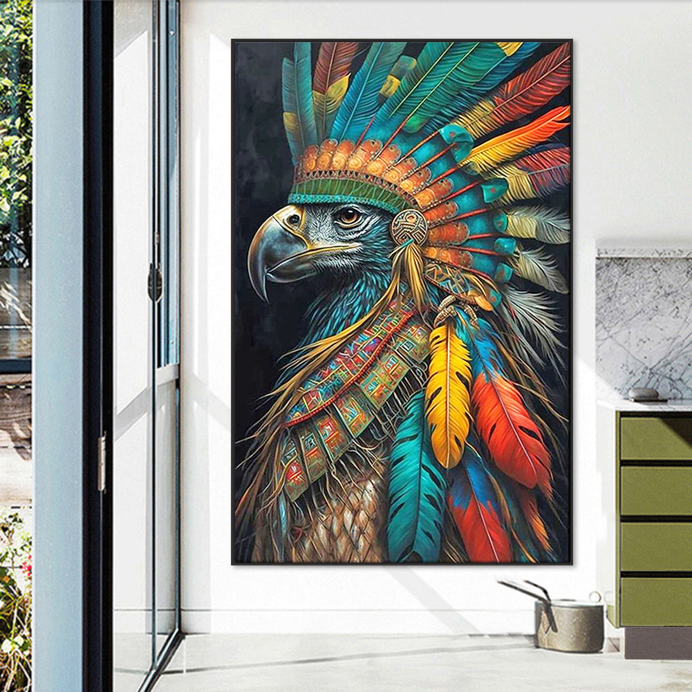 Siberian Eagle - Full Round Drill Diamond Painting 45*70CM