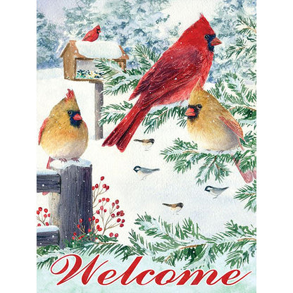 Cardinal - Full Round Drill Diamond Painting 30*40CM