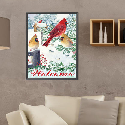 Cardinal - Full Round Drill Diamond Painting 30*40CM